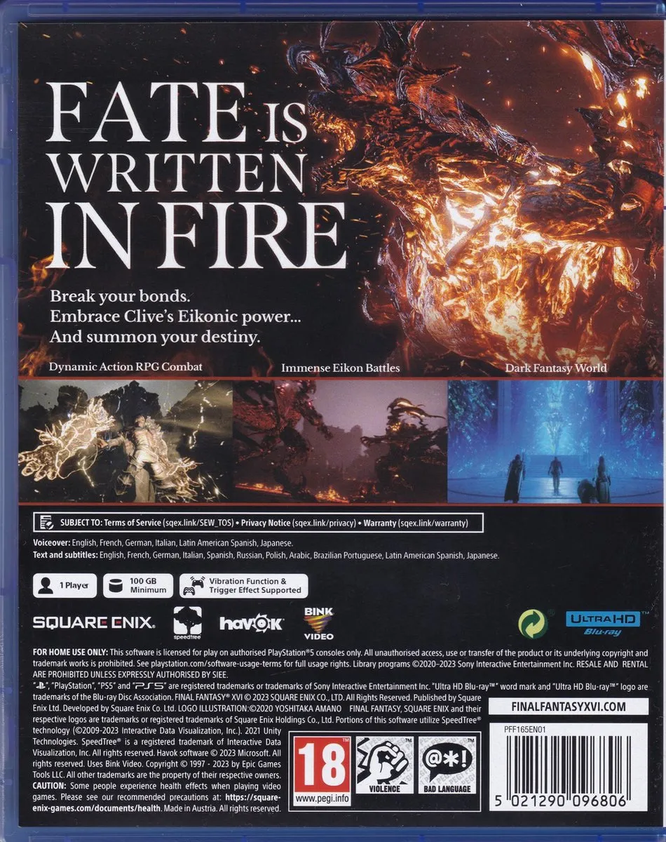 Square Enix Final Fantasy XVI - PS5