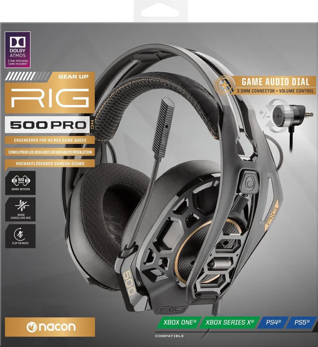 Nacon RIG 500 PRO Gaming Headset 211220-05 - Zwart