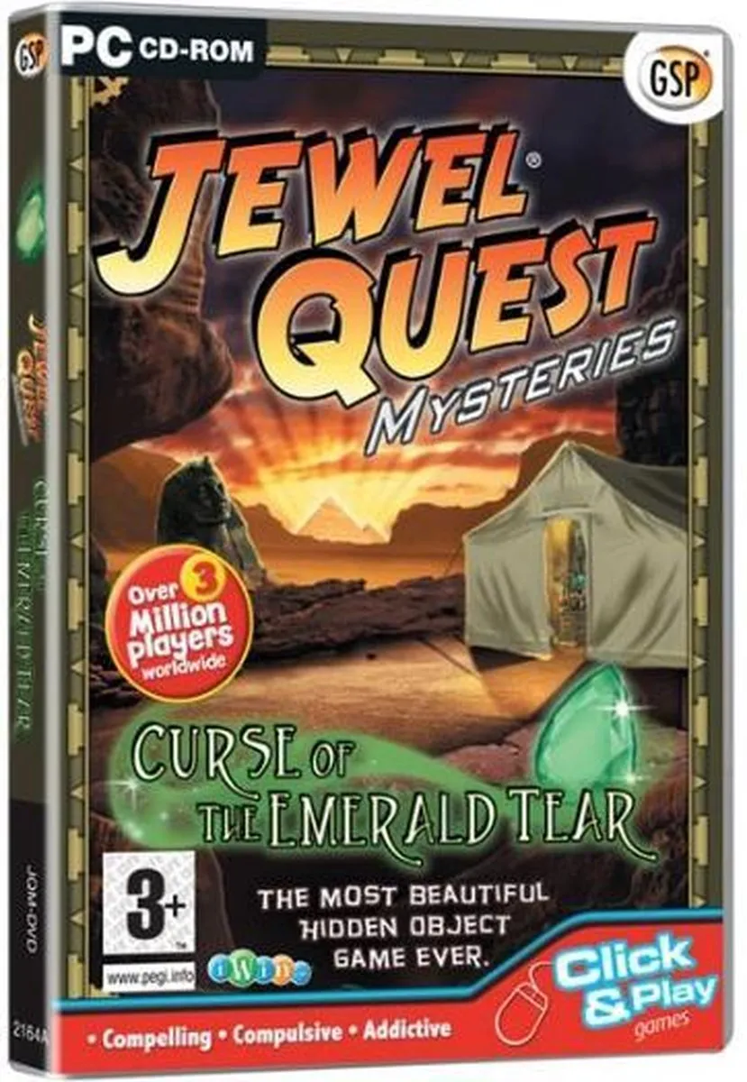Nintendo Jewel Quest Mysteries: Curse of the Emerald Tear DS