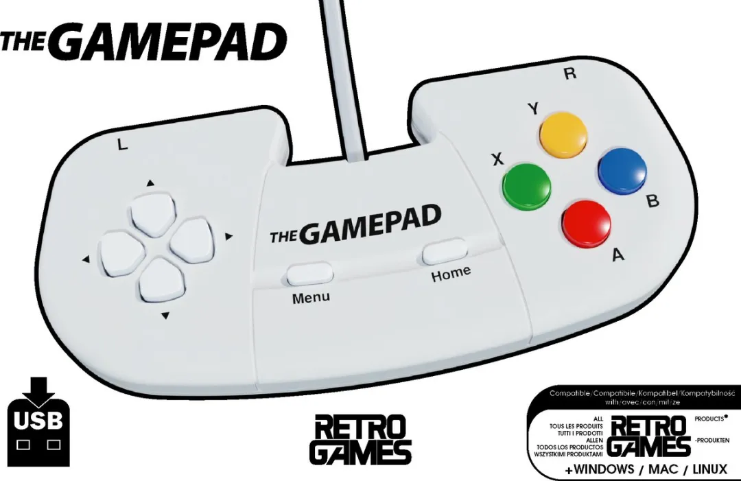 Plaion The Gamepad White Edition - Wit
