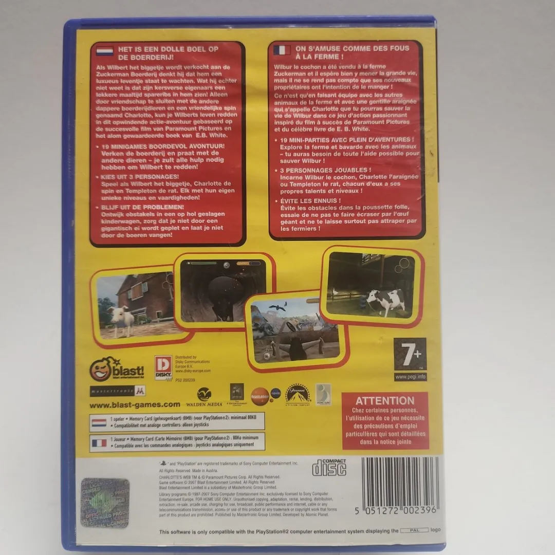 Sony PlayStation 2 Charlotte's Web