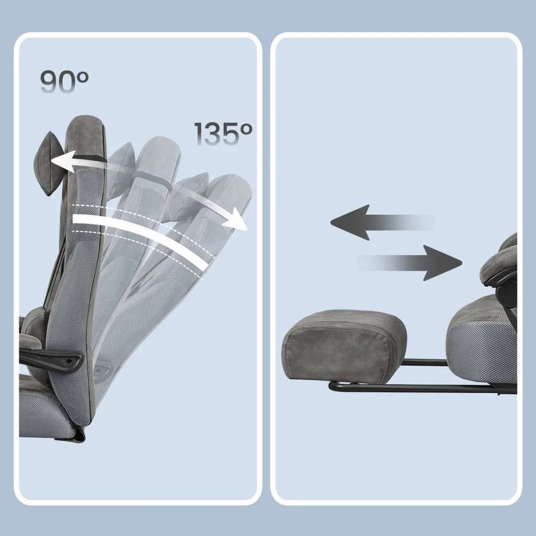 Songmics OBG077G01 Ergonomische Bureaustoel - Zwart
