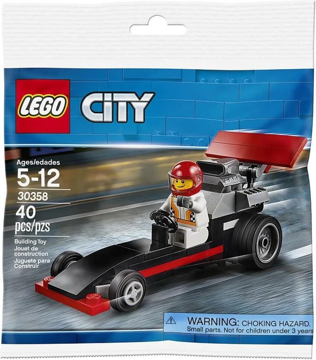 LEGO 30358 Bouwspeelgoed - 35 Stukken - 1 Minifiguur - Grijs/Rood/Zwart - afbeelding 2 van 2