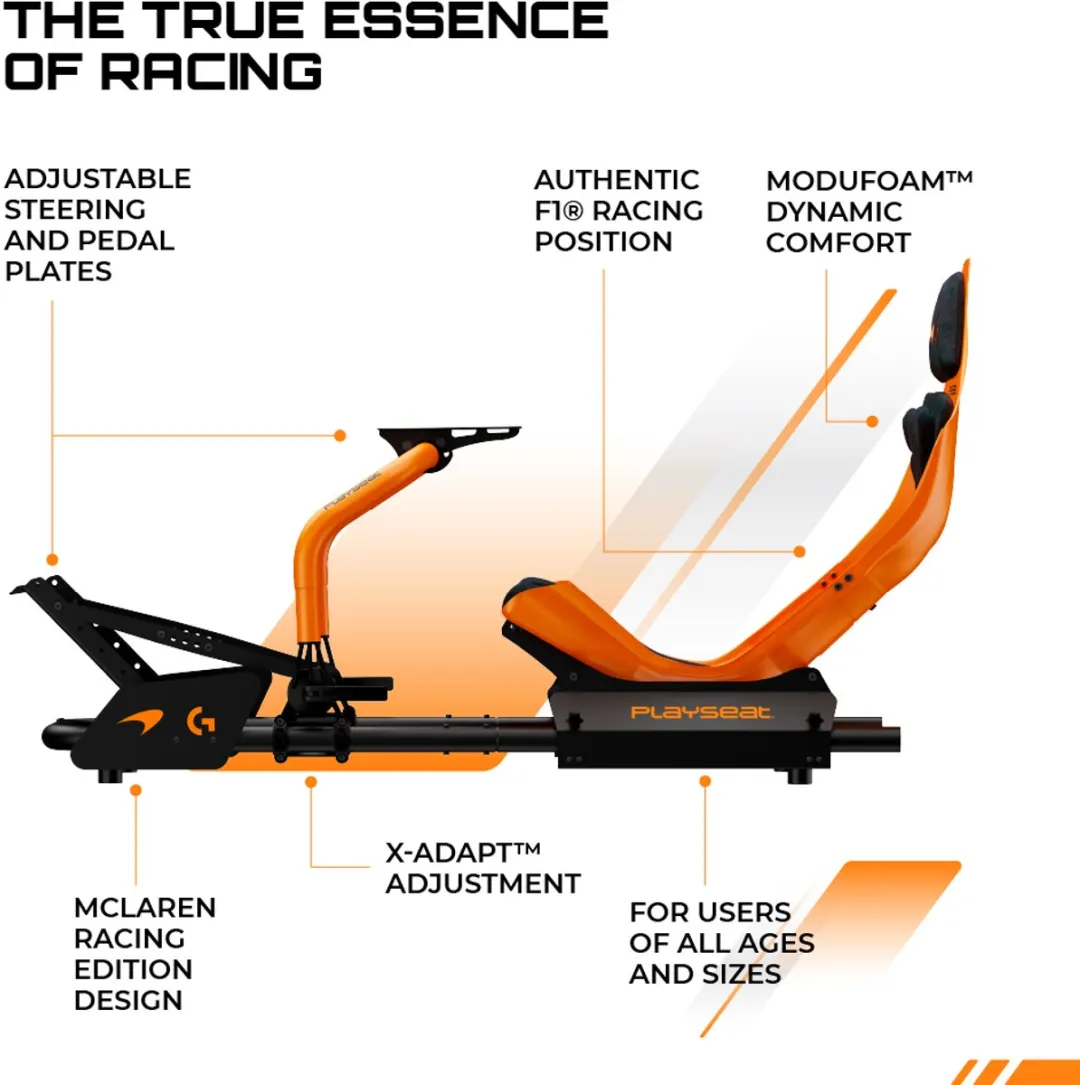 Playseat Formula Instinct McLaren Racing Editie G.00322 Racestoel - Oranje/Zwart