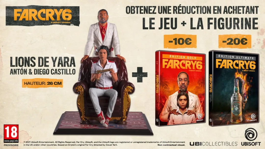 Ubisoft Far Cry 6 Ultimate Edition + Antón & Diego Castillo Figuren