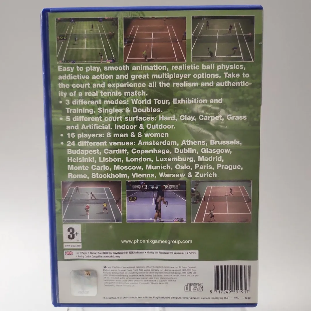 Sony European Tennis Pro PS2 - 16 Spelers