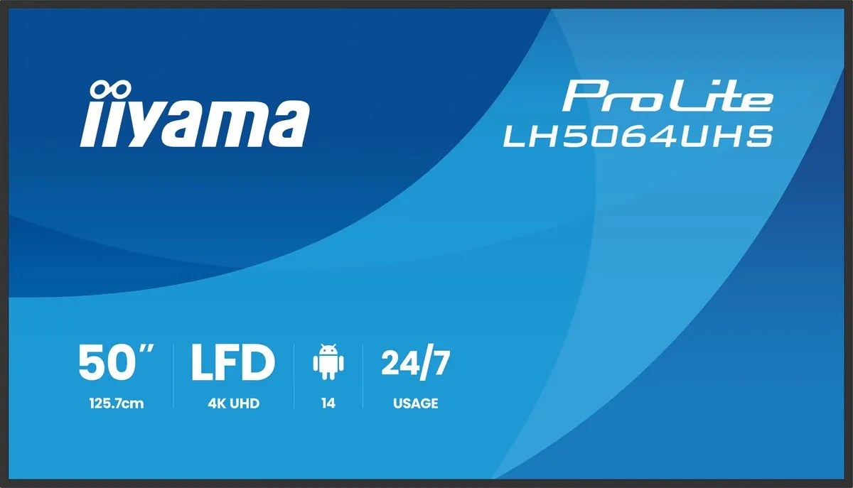 iiyama LH5064UHS-B1AG Monitor 50" 4K Ultra HD - Zwart - afbeelding 6 van 6