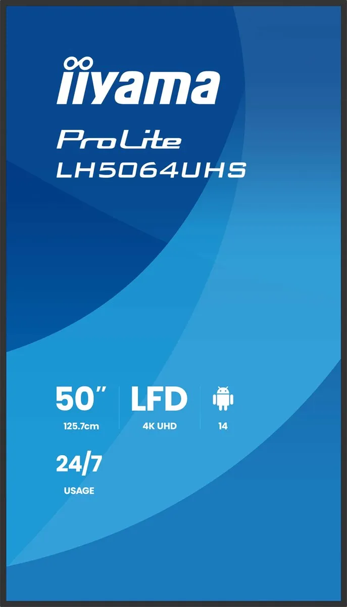 iiyama LH5064UHS-B1AG Monitor 50" 4K Ultra HD - Zwart
