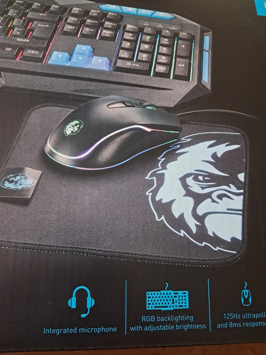 SILVERCREST Gaming Starterkit - Muis, Muismat, Headset & Toetsenbord