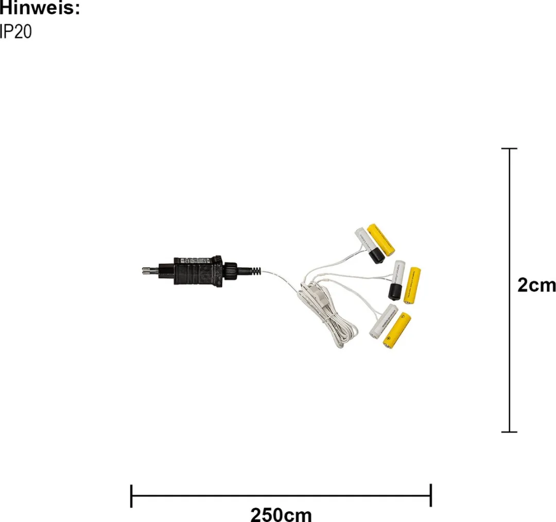 Star Trading Batterij-eliminator 2xAA - 3V - 1,8m kabel