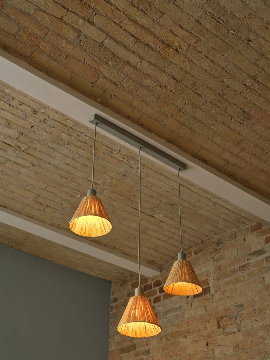 LEDVANCE Decor Raffia Linear Hanglamp - 3xE27 - 845mm - Groen