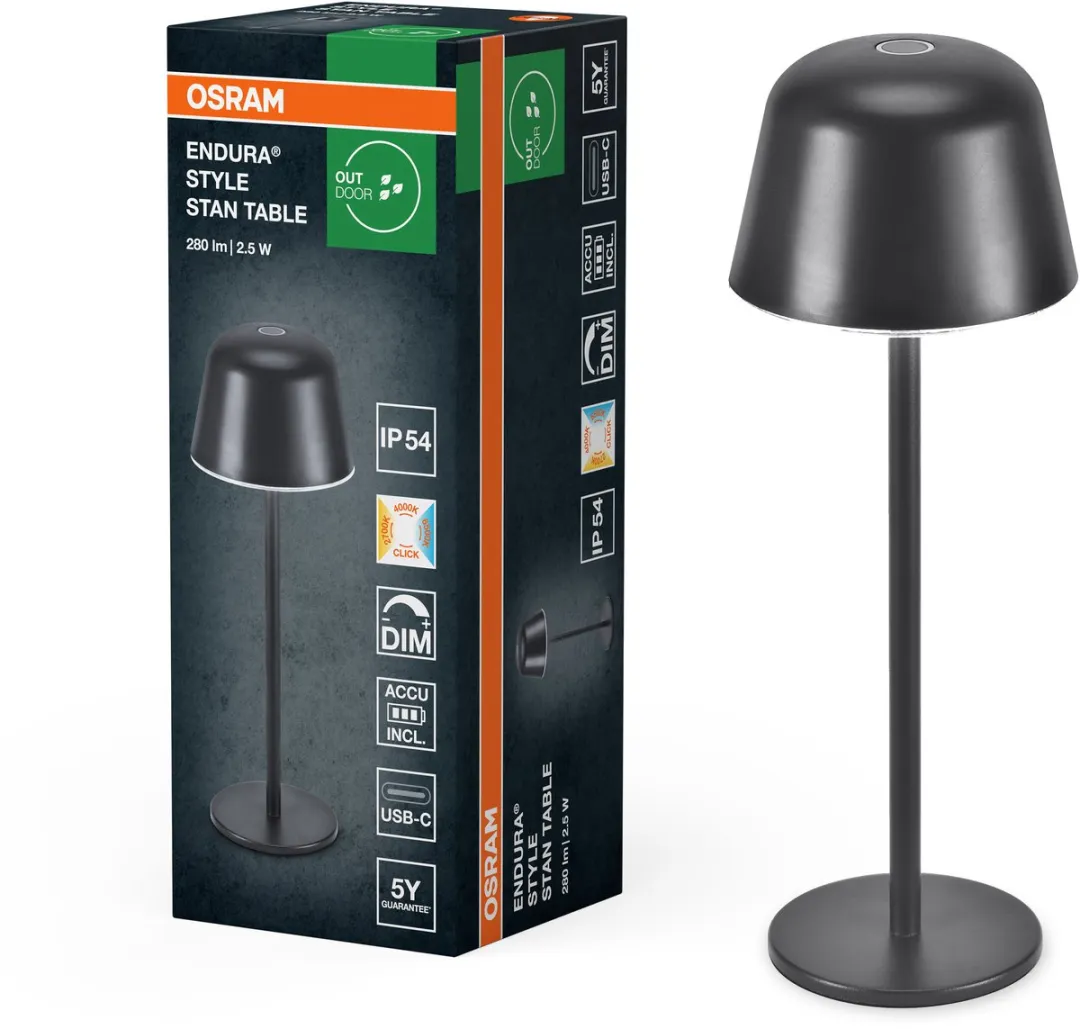 Osram Endura Style Table Buitenlantaarn 2,5W 200lm - Donkergrijs