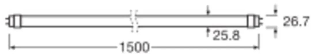 LEDVANCE LED Buis T8 Superior 22.1W 4100lm 865 Daglicht 150cm - Donkergroen