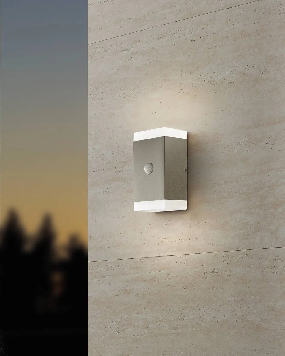 Eglo Carpinera Wandlamp Sensor GU10 - 2x - RVS/Wit