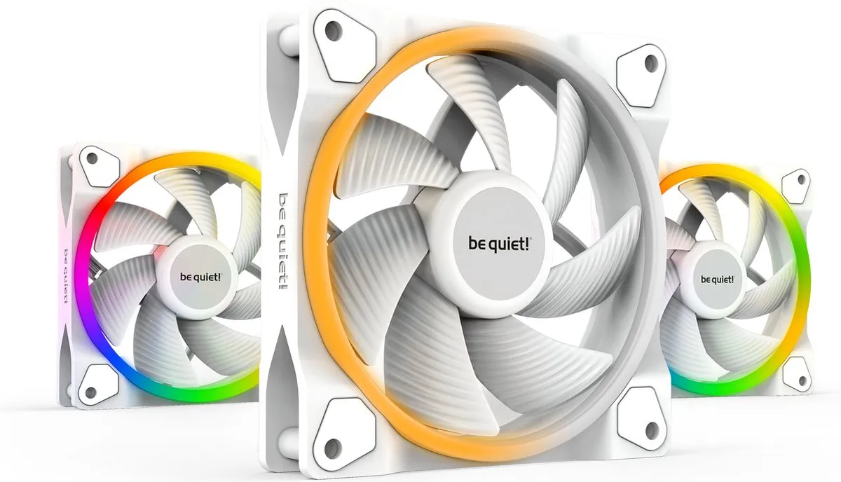 Be quiet! LIGHT WINGS White 120mm PWM high-speed Triple-Pack // BL101