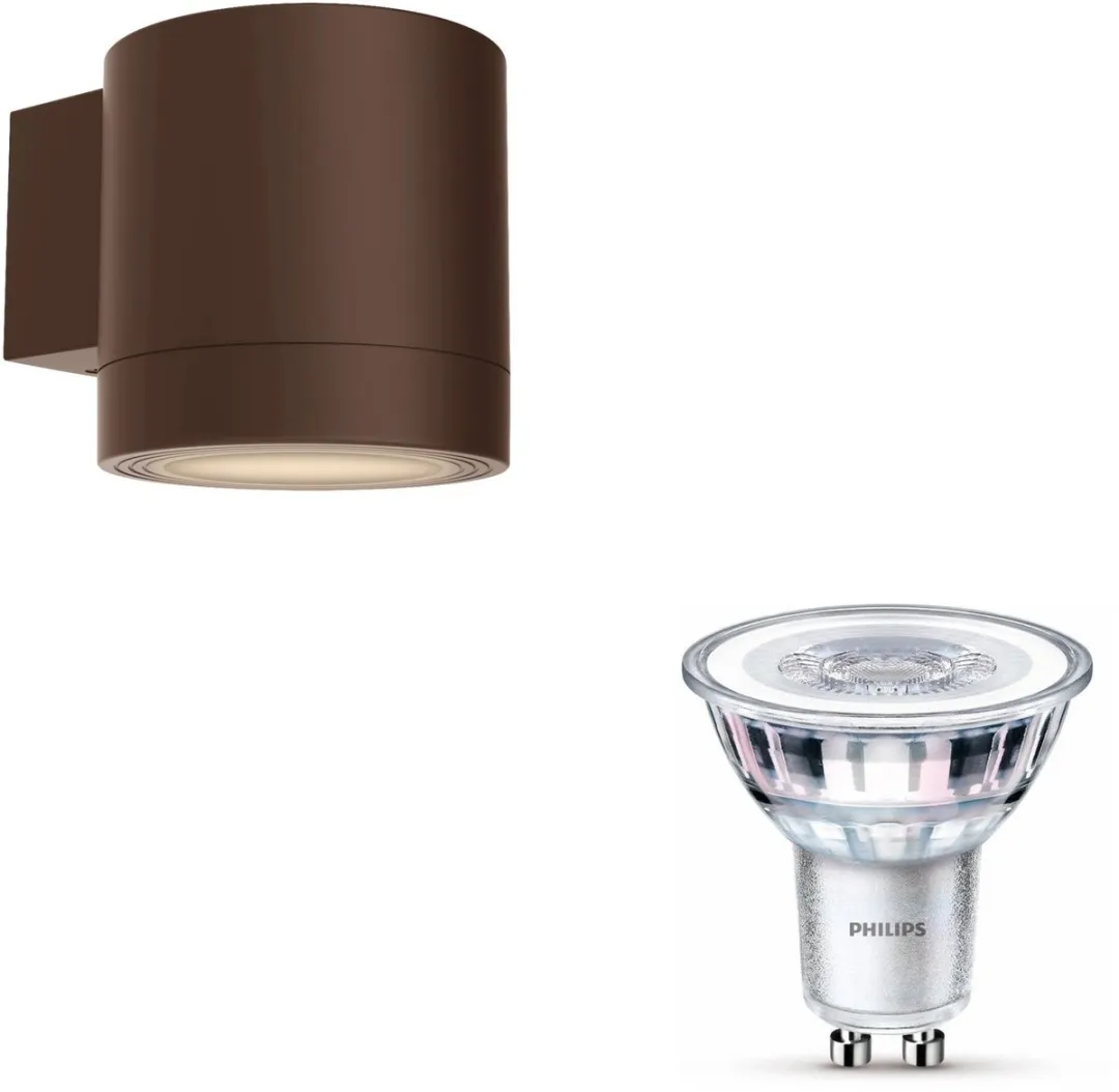 Philips Fylx Wandlamp Buiten Bruin