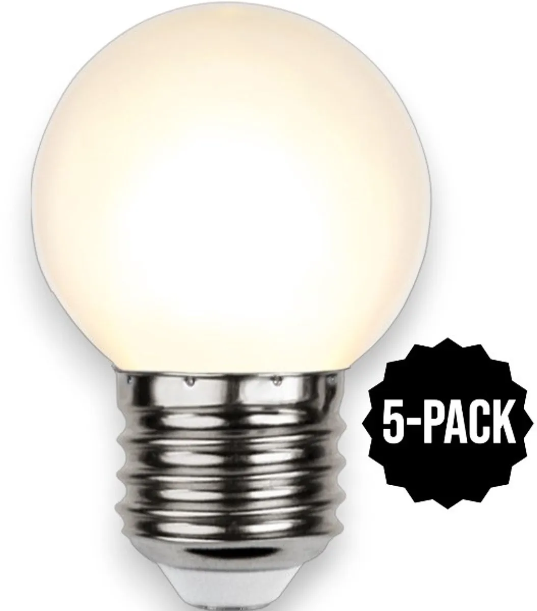 Star Trading Prikkabel Kogellamp E27 1W Extra Warm Wit