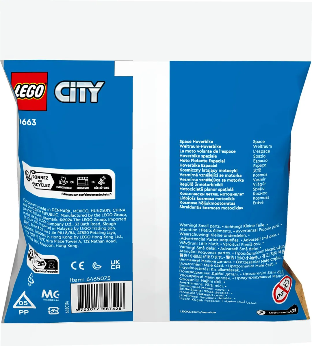 LEGO City Space 30663 Ruimte Hoverbike - 46 Stukken