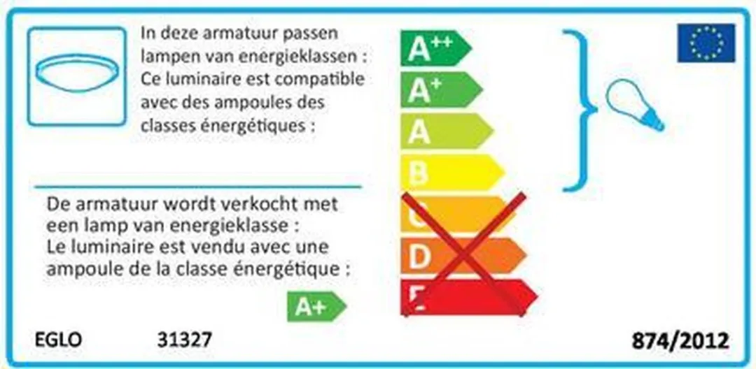 Eglo Arborio Plafondlamp 5W - Transparant nikkel