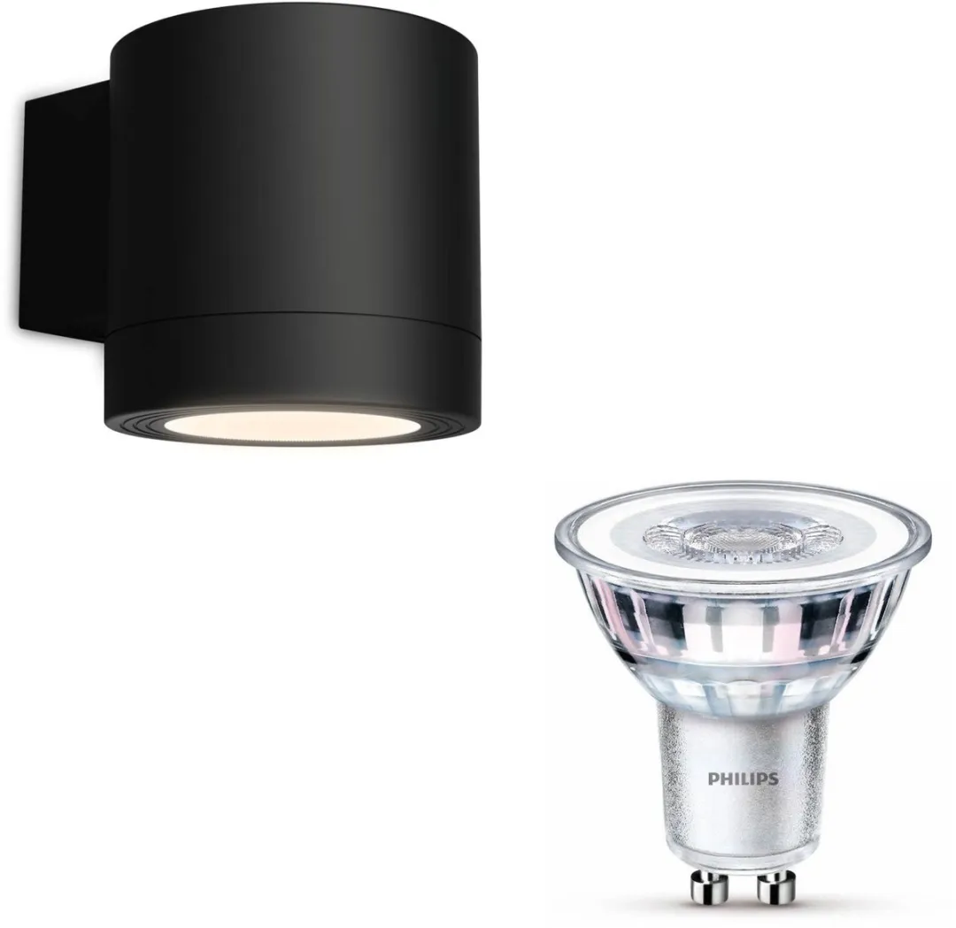 Philips Fylx Wandlamp Buiten Zwart