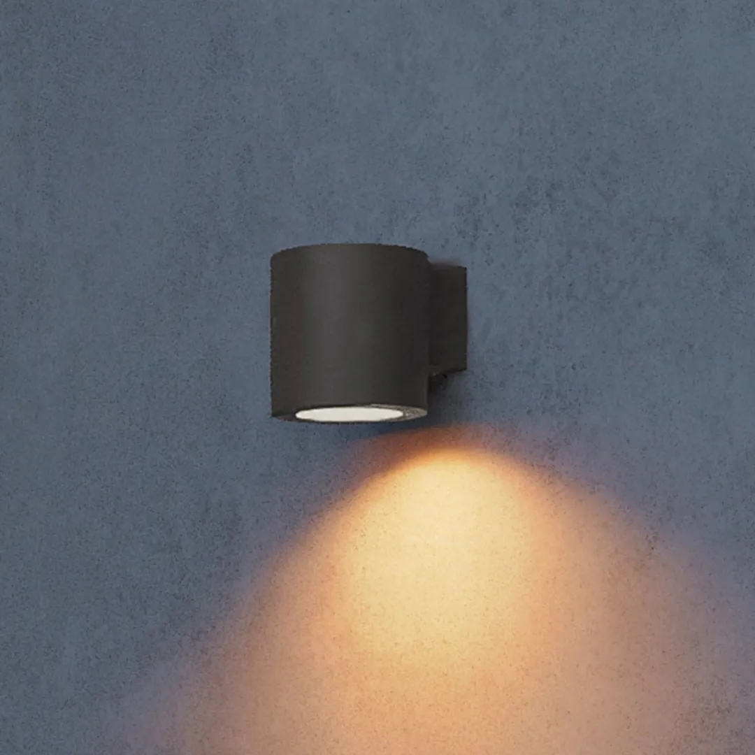 Philips Fylx Wandlamp Buiten Zwart - GU10 Warmwit 4,8W