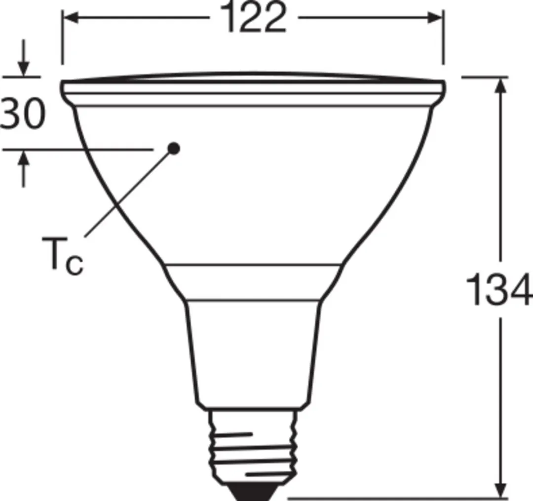 LEDVANCE PAR38 E27 LED Spot 15.2W 2700K - Dimbaar