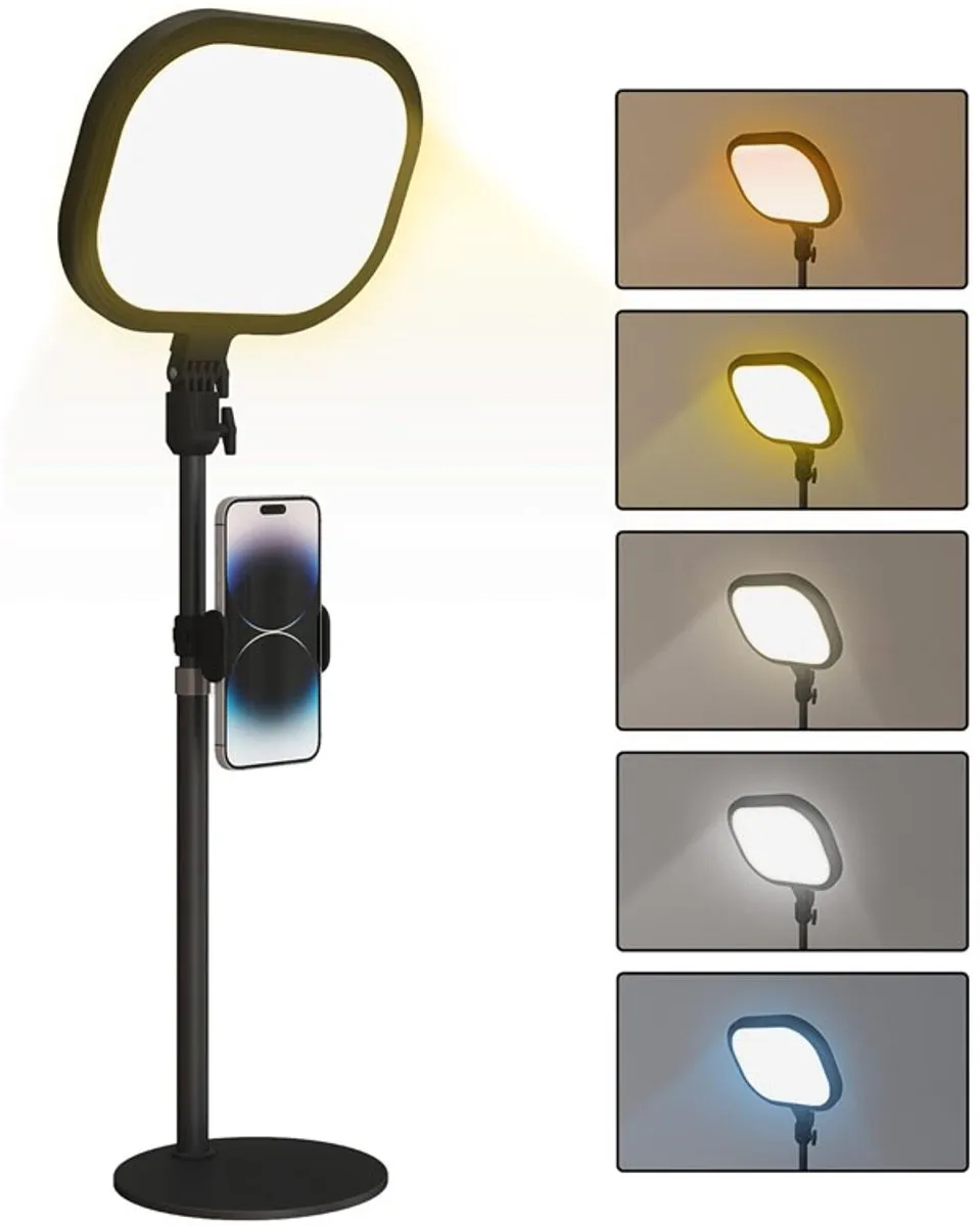 ECTEATOY LED Bureaulamp RGB Zwart