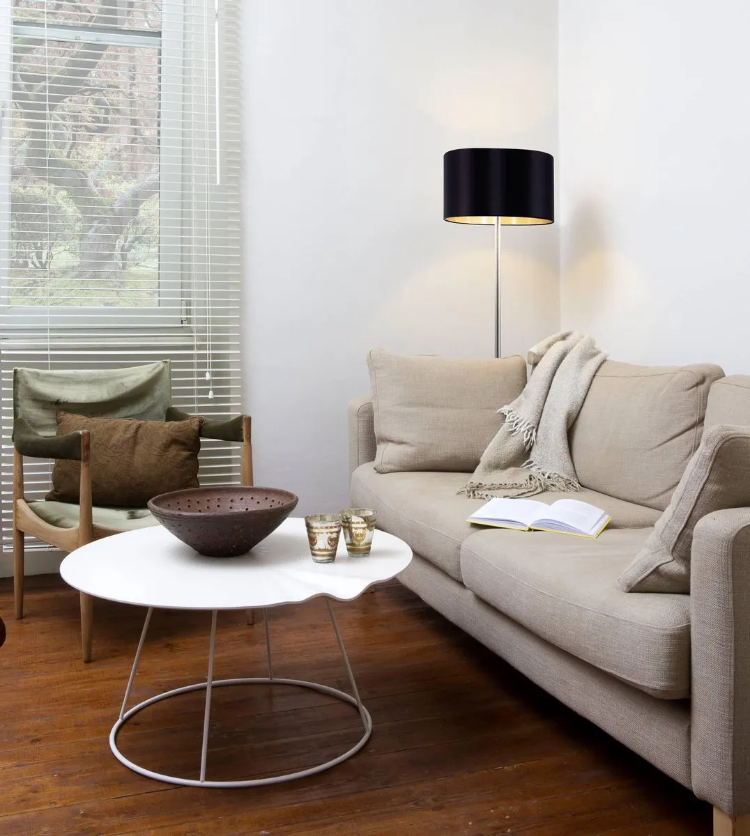 Eglo Maserlo Vloerlamp E27 - 151cm - Grijs/Zwart/Goud - afbeelding 6 van 6
