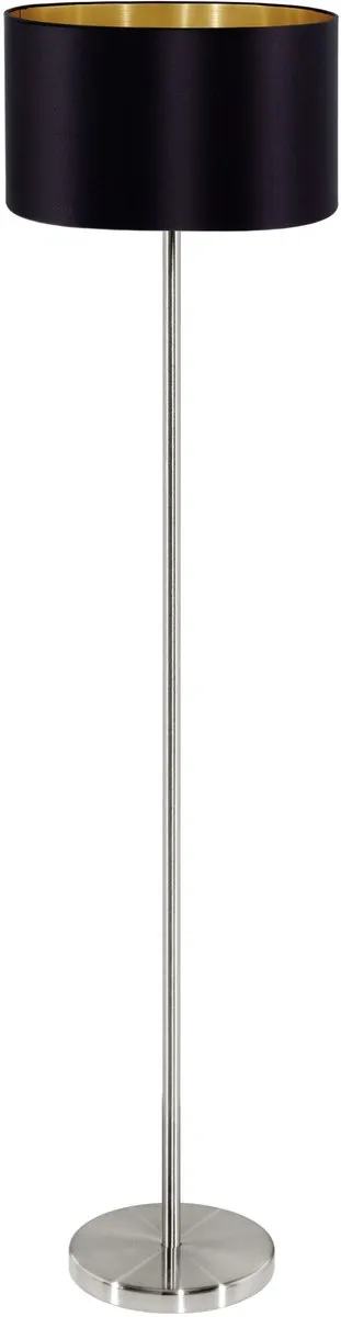Eglo Maserlo Vloerlamp E27 - 151cm - Grijs/Zwart/Goud