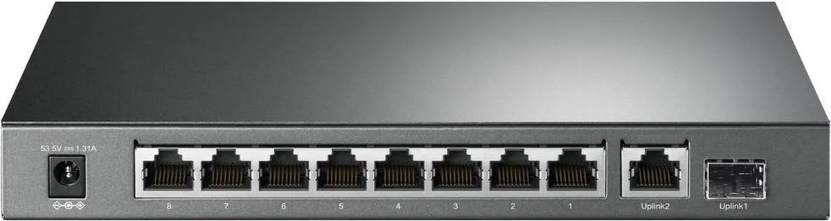 TP-Link TL-SG1210MP Netwerk Switch - 9x PoE+ 123W - Zwart