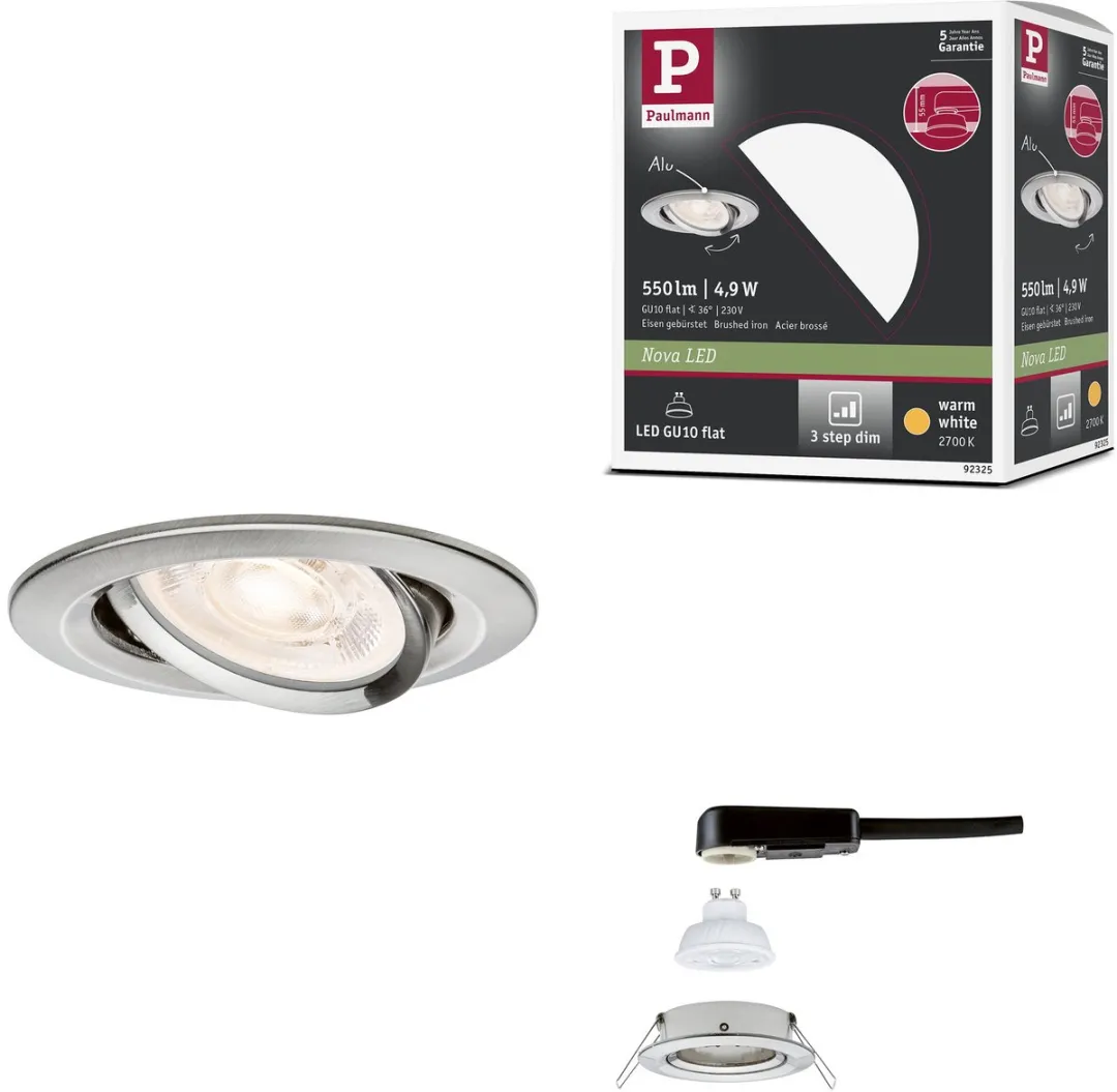 Paulmann Nova GU10 LED-inbouwlamp 4,9W 550lm