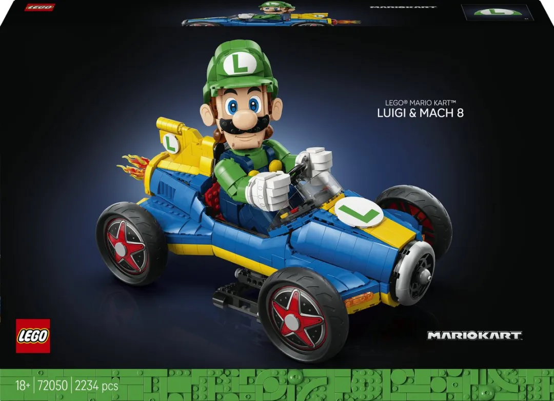 LEGO Super Mario Kart Luigi & Mach 8 72050 - 2234 Stukken