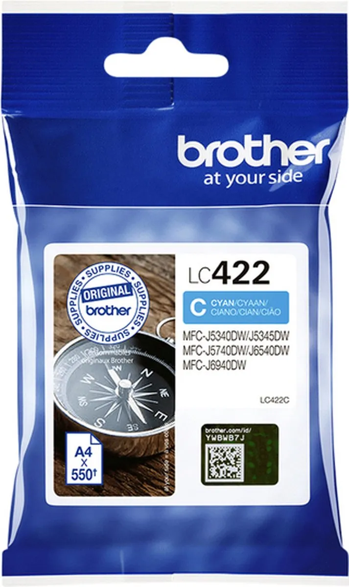 Brother LC422C Inktcartridge - Cyaan