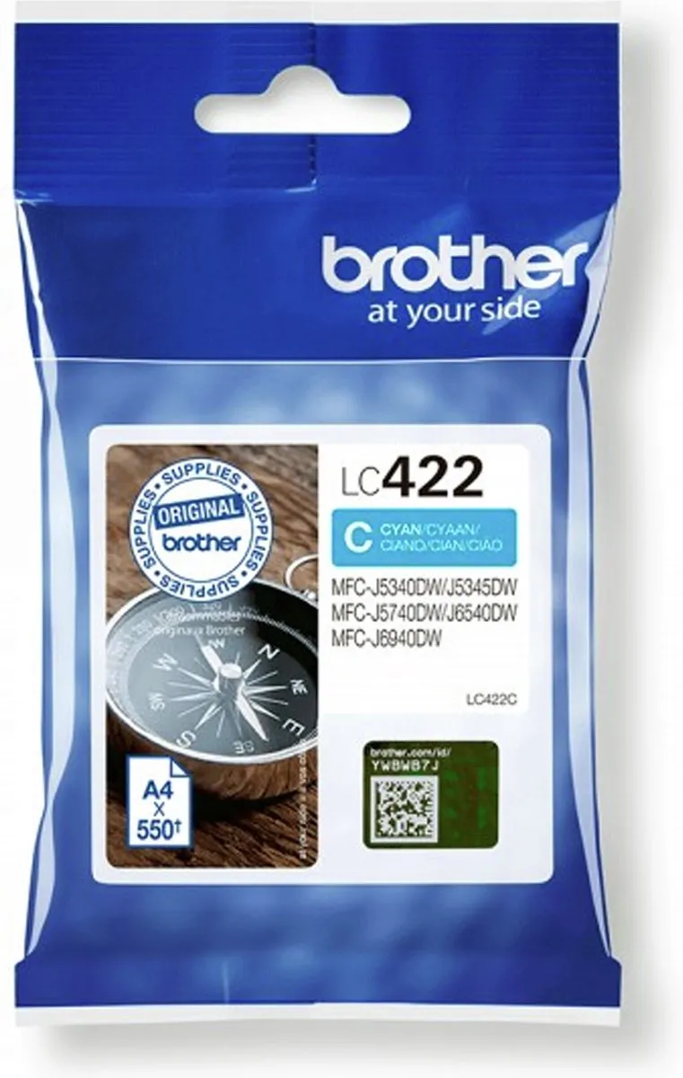Brother LC422C Inktcartridge - Cyaan