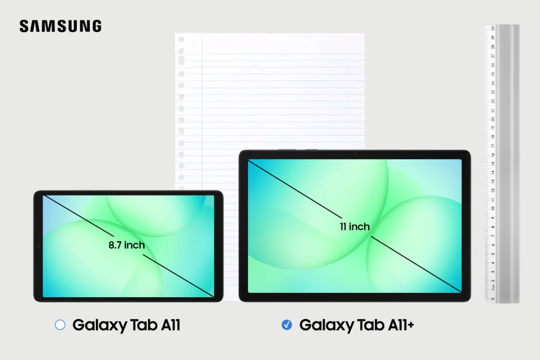 Samsung Galaxy Tab A11 Plus 256GB - Grijs