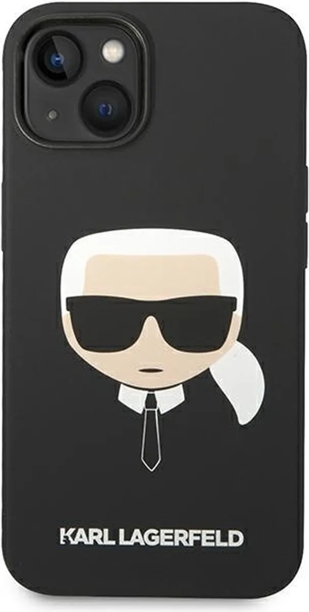 Karl Lagerfeld Karl's Head iPhone 14 Plus Hoes - Zwart