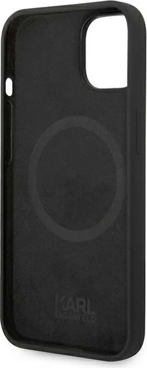Karl Lagerfeld Karl's Head iPhone 14 Plus Hoes - Zwart