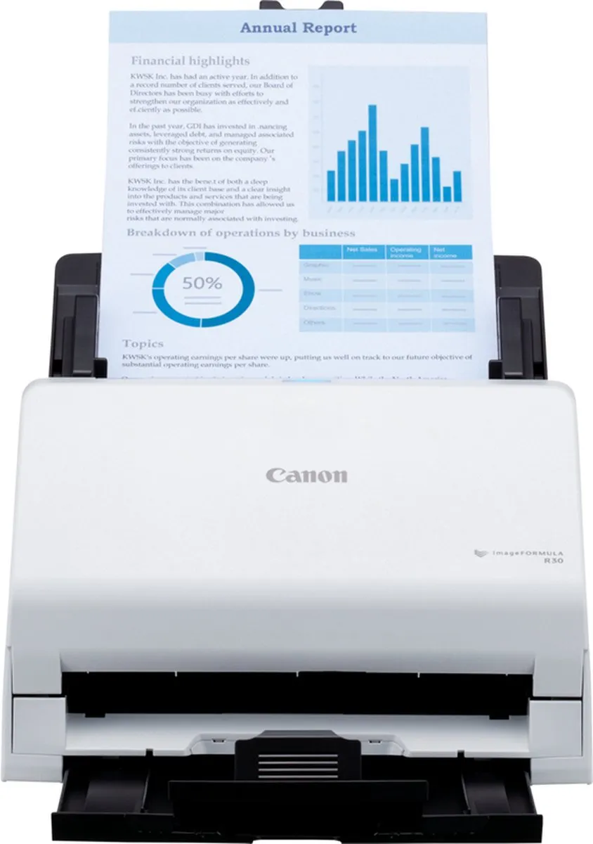 Canon imageFORMULA R30 6051C003 Scanner - A4 - Zwart