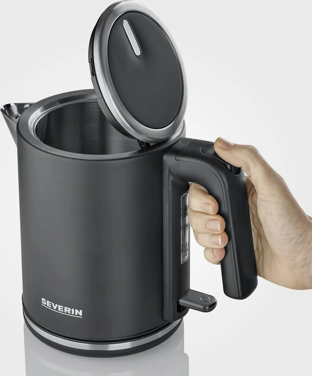 Severin WK 9555 Waterkoker 1L 2400W - Zwart - afbeelding 6 van 6