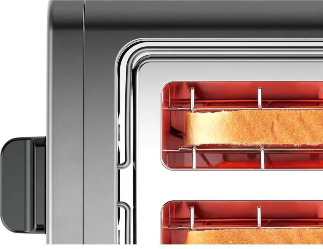 Bosch TAT5P425 DesignLine Broodrooster - 2 Sandwiches - Grijs/Zwart