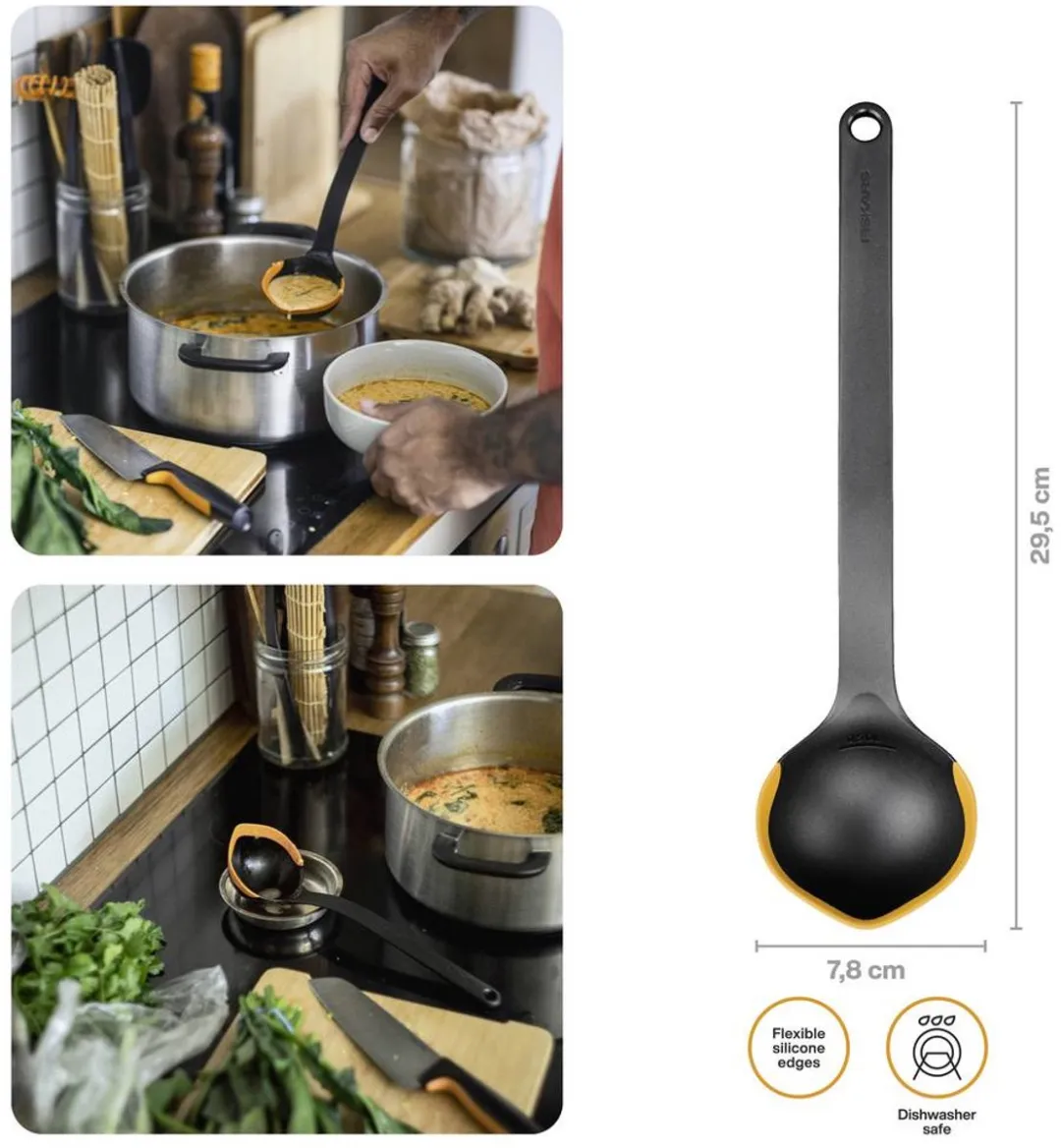 Fiskars FF 1079965 Scheplepel - Zwart/oranje