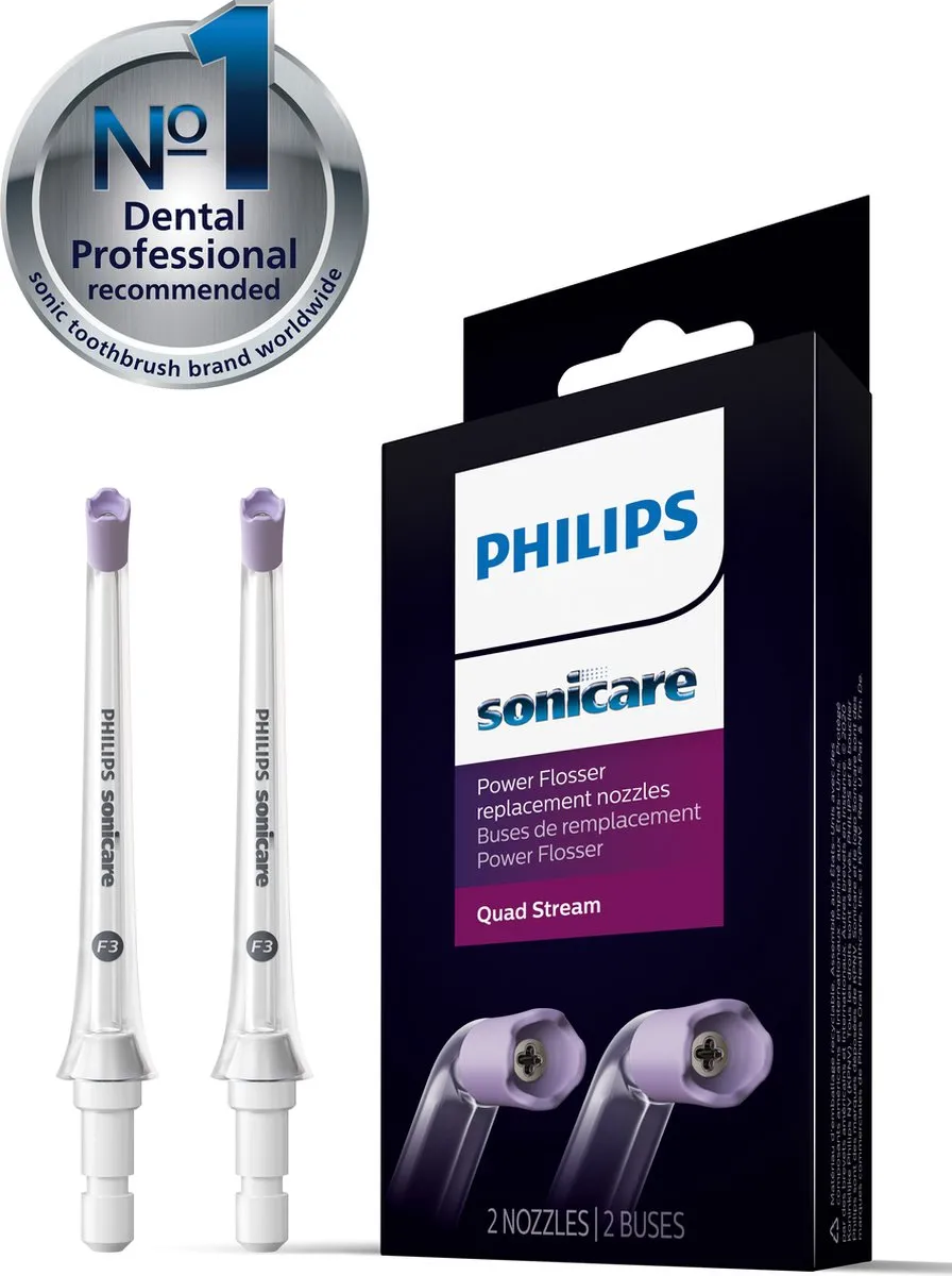 Philips Sonicare HX3062/00 Powerflosser Opzetstukjes - 2 Stuks - Transparant