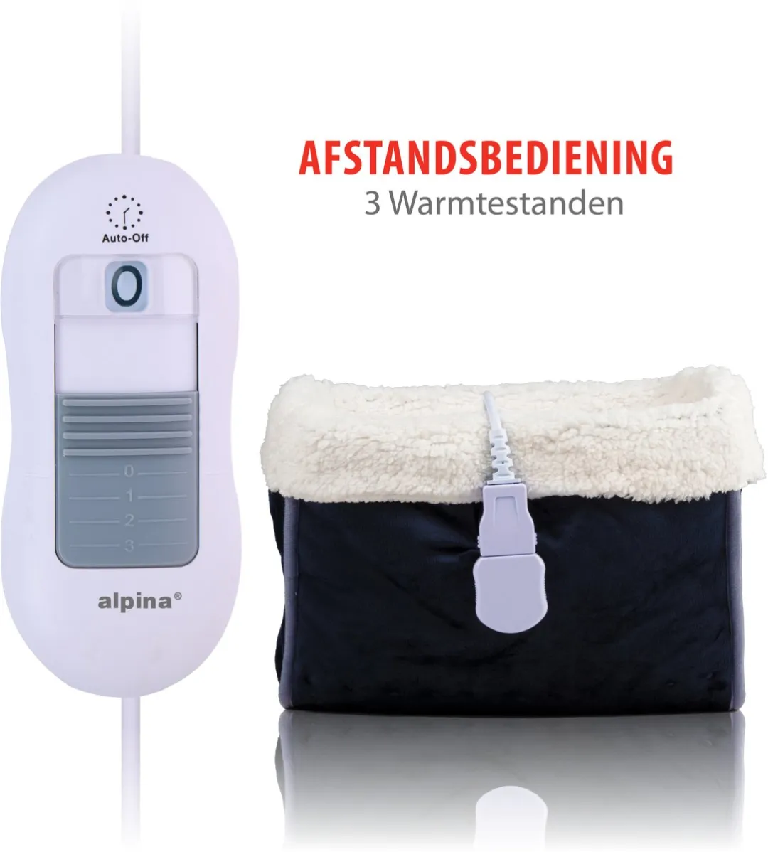 Alpina Voetenwarmer Grijs - 3 Warmtestanden