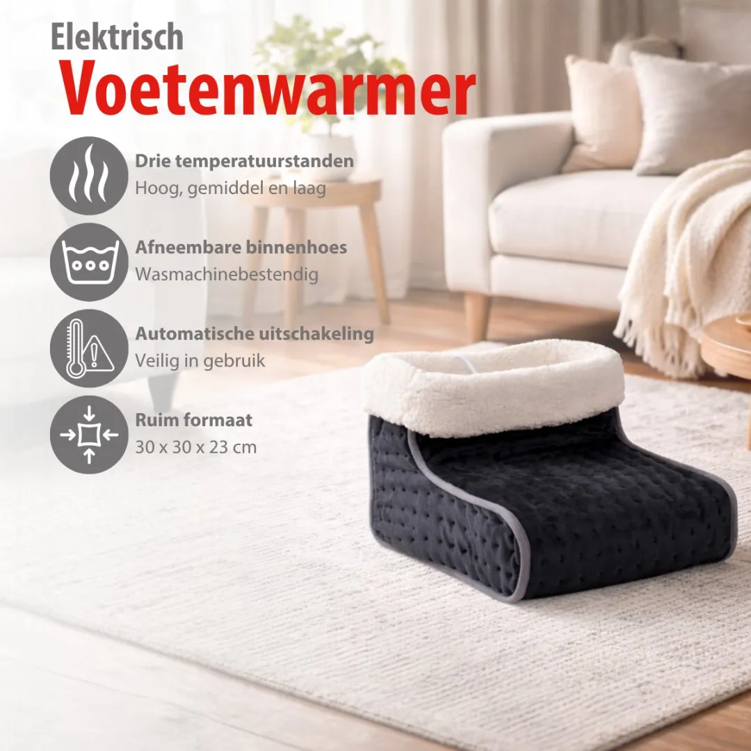 Alpina Voetenwarmer Grijs - 3 Warmtestanden