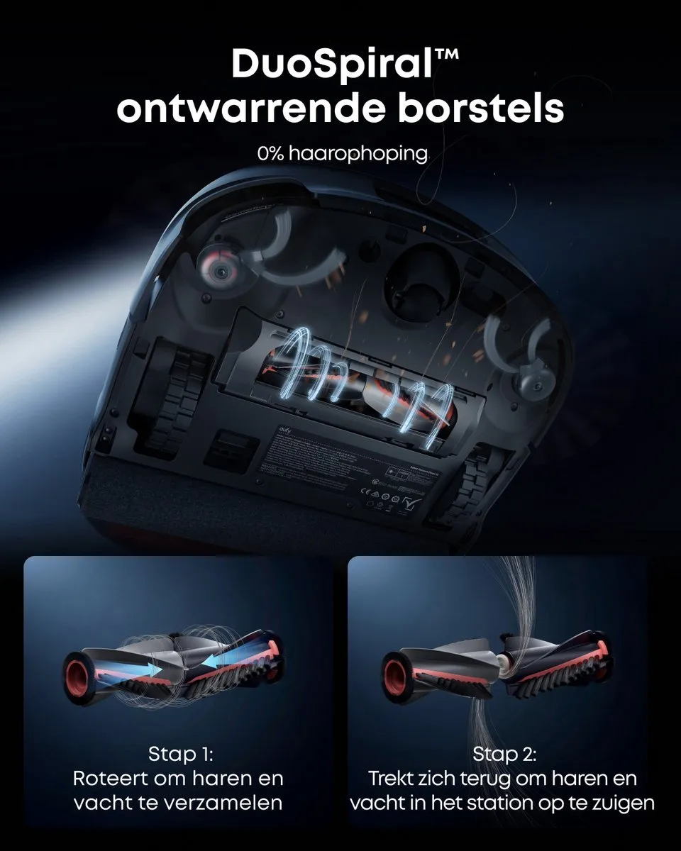Eufy HydroJet S2 Dweilrobot - 30kPa Zuigkracht - Zwart - afbeelding 6 van 6