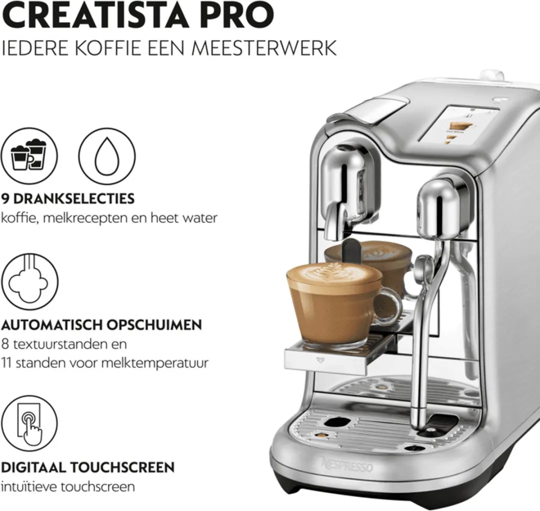 Sage the Creatista Pro SNE900BSS Nespresso Koffiemachine - 2300W