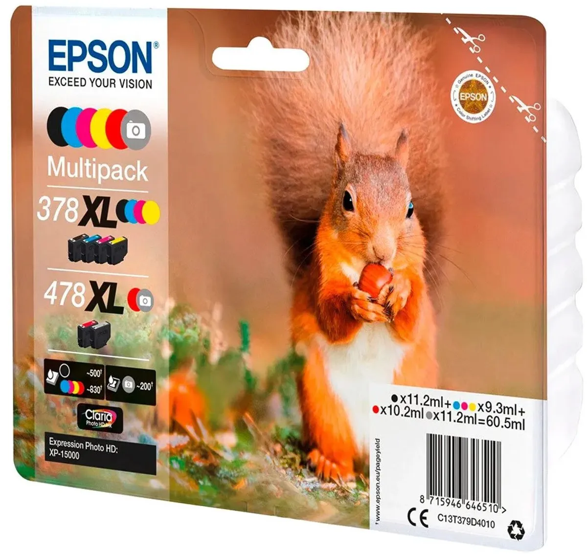 Epson C13T379D4010 XL Cartridge - 4020 pagina's - 60.5ml