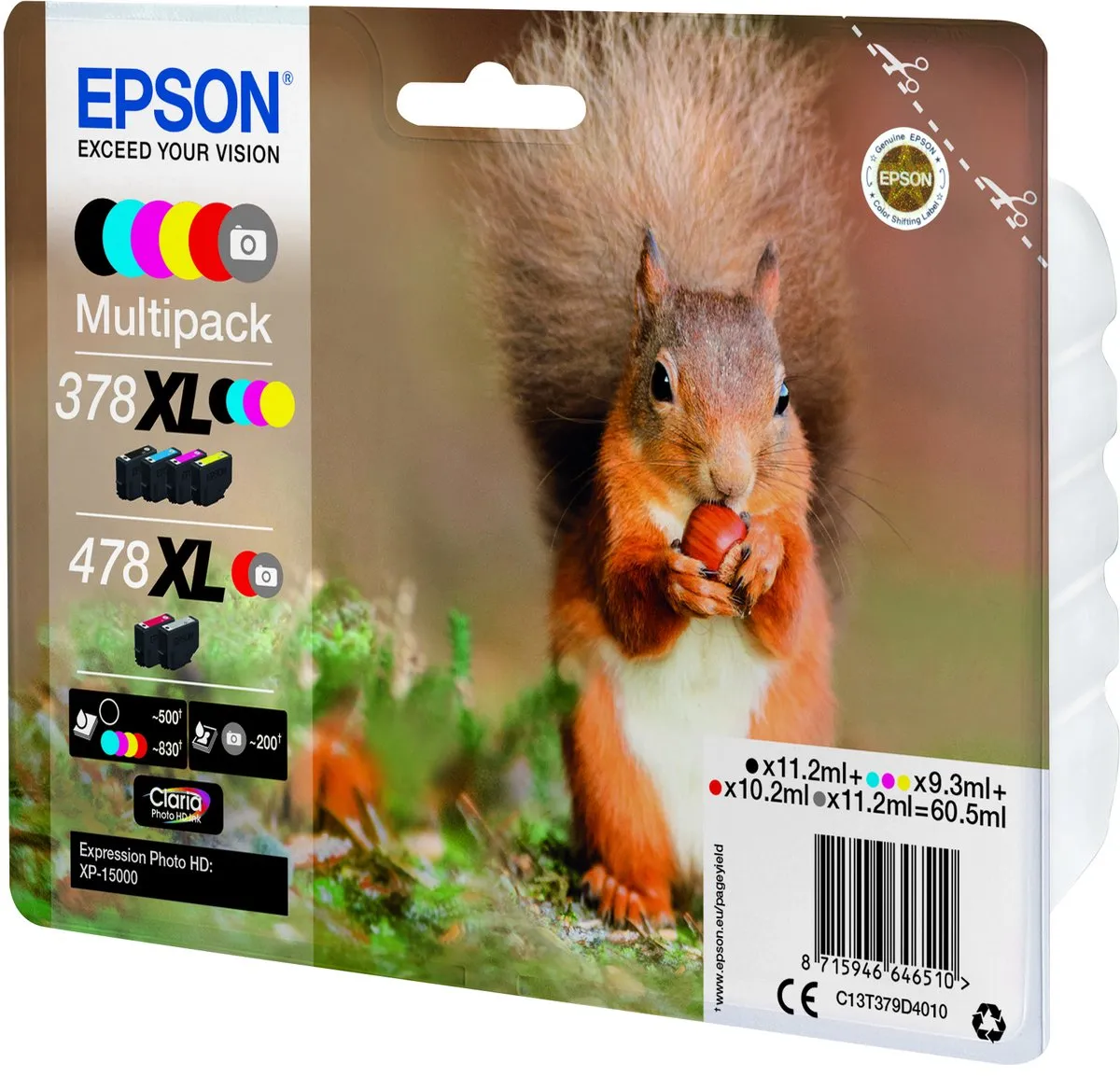 Epson C13T379D4010 XL Cartridge - 4020 pagina's - 60.5ml