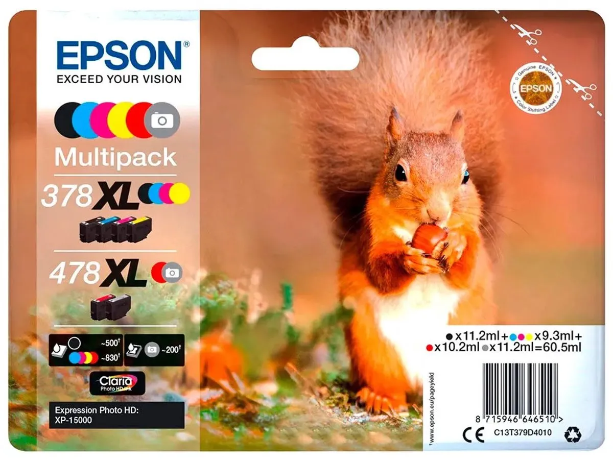 Epson C13T379D4010 XL Cartridge - 4020 pagina's - 60.5ml