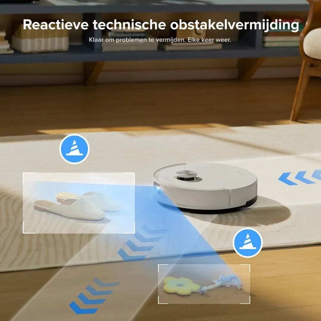 Roborock Q10 S5+ Robotstofzuiger - 10.000 Pa - Wit